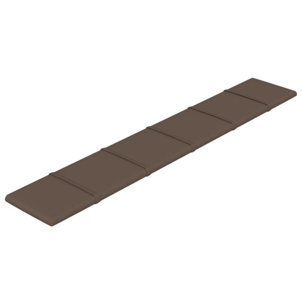 Paneles de pared 12 uds tela gris taupe 90x15 cm 1,62 m²