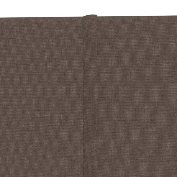 Paneles de pared 12 uds tela gris taupe 90x15 cm 1,62 m²