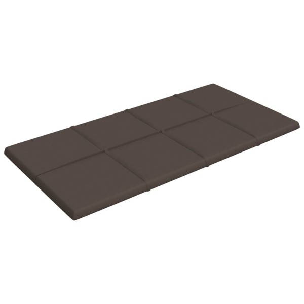 Paneles de pared 12 uds tela gris taupe 60x30 cm 2,16 m²