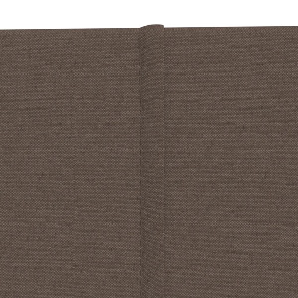 Paneles de pared 12 uds tela gris taupe 60x30 cm 2,16 m²