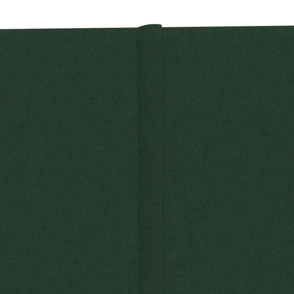 Paneles de pared 12 uds tela verde oscuro 90x15 cm 1,62 m²