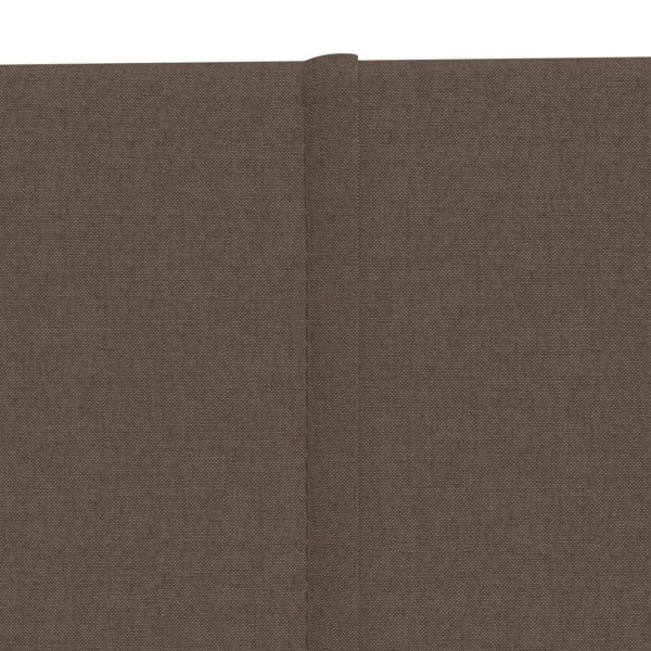 Paneles de pared 12 uds tela gris taupe 90x30 cm 3,24 m²