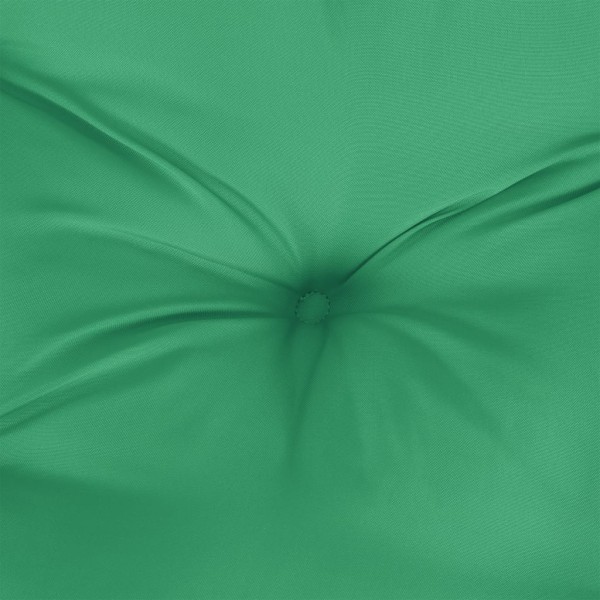 Cojín para sofá de palets de tela verde 80x80x12 cm