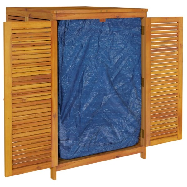 Caja de almacenaje de jardín madera maciza acacia 280x87x104 cm