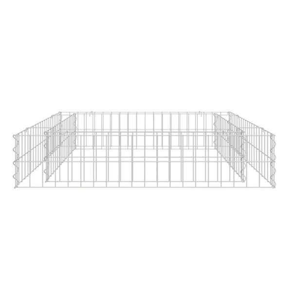 Arriate de gaviones de acero galvanizado 100x100x20 cm