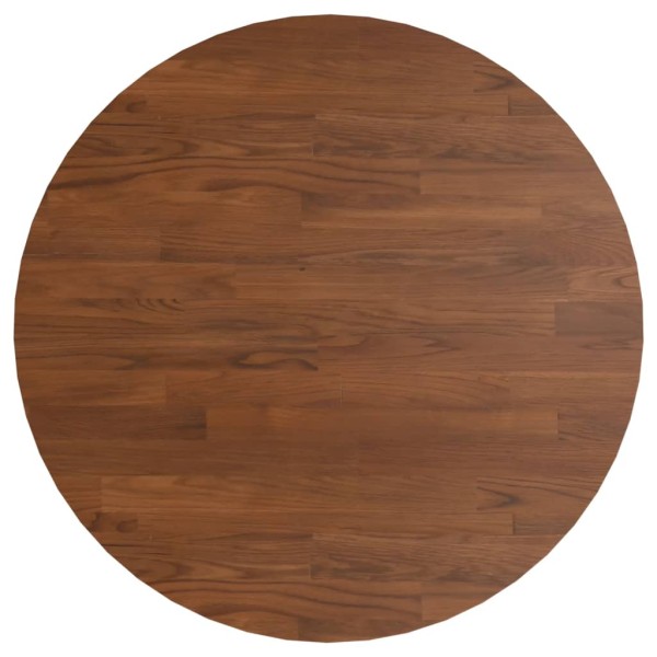 Tablero de mesa redonda madera de roble marrón oscuro Ø60x1,5cm