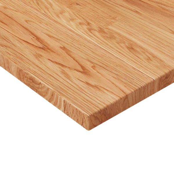 Tablero de mesa cuadrada madera roble marrón claro 50x50x2,5 cm