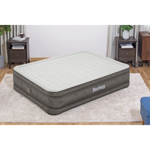 Bestway Cama hinchable con bomba integrada Fortech 203x152x46 cm