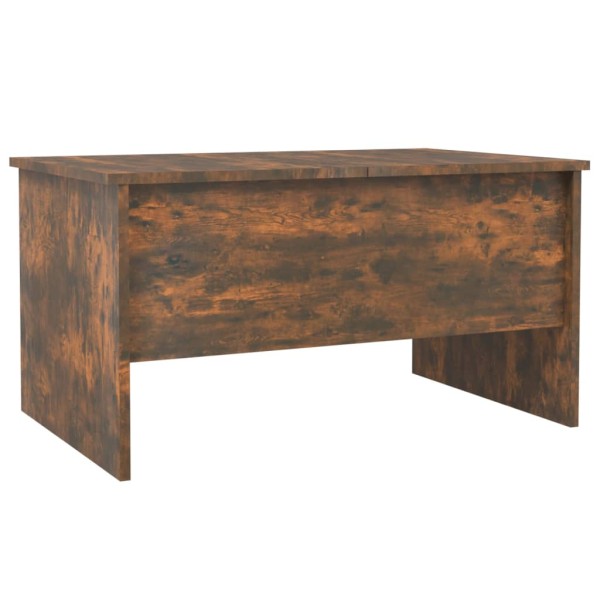 Mesa de centro madera contrachapada roble ahumado 80x50x42,5 cm