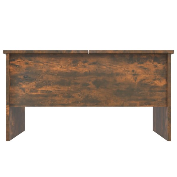 Mesa de centro madera contrachapada roble ahumado 80x50x42,5 cm