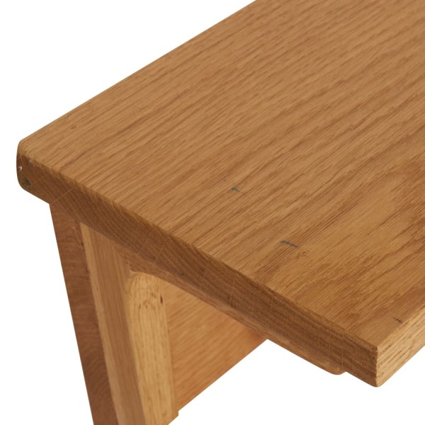 Perchero de madera maciza de roble 90x16x16 cm