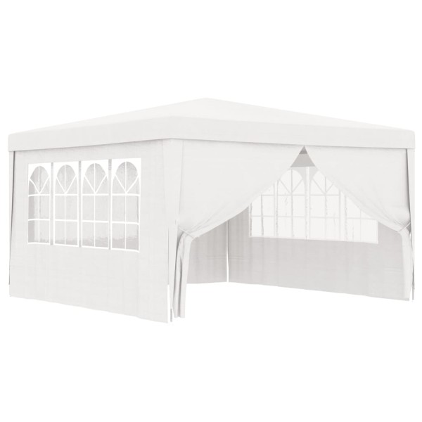 Carpa profesional para fiestas con paredes blanco 90 g/m² 4x4 m