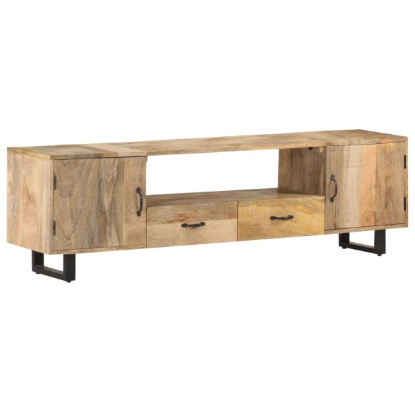 Mueble para la TV de madera maciza de mango 160x30x45 cm