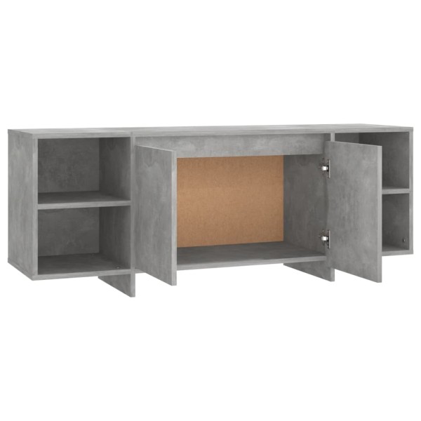 Mueble para TV madera contrachapada gris hormigón 130x35x50 cm