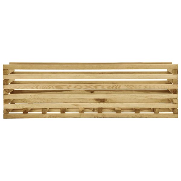 Arriate de madera de pino impregnada 120x40x38,5 cm