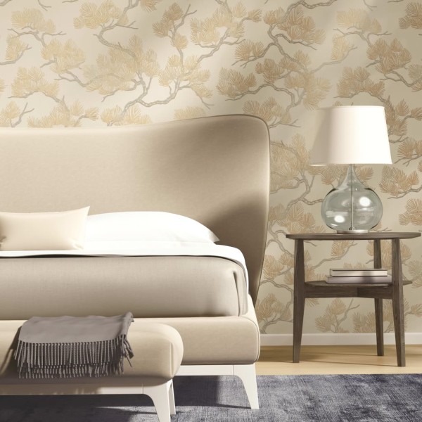 DUTCH WALLCOVERINGS Papel de pared pino crema