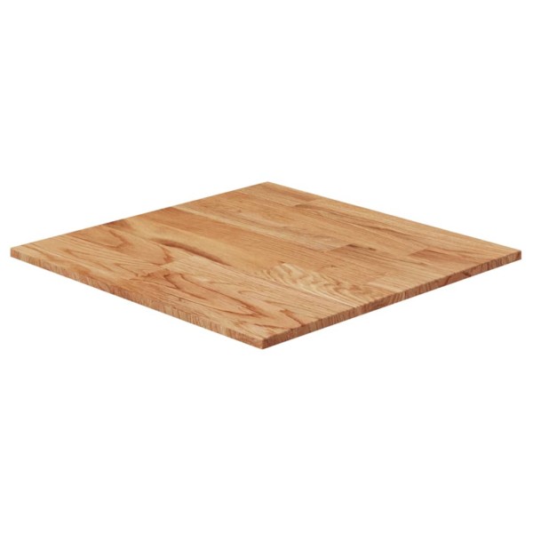 Tablero de mesa cuadrado madera roble marrón claro 50x50x1,5 cm