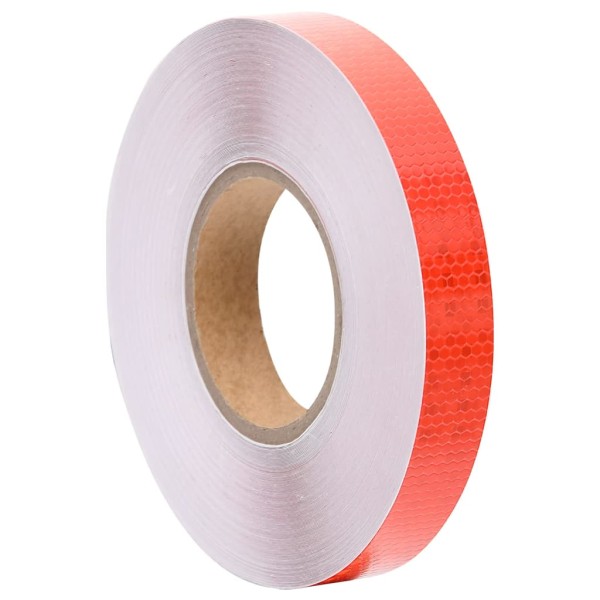 Cinta adhesiva reflectante PVC rojo 2,5 cm x 50 m