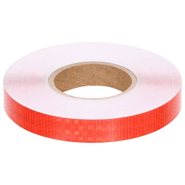 Cinta adhesiva reflectante PVC rojo 2,5 cm x 50 m