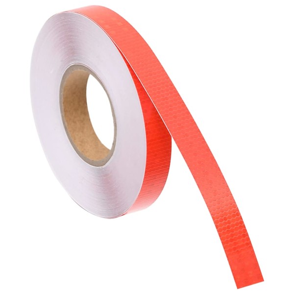 Cinta adhesiva reflectante PVC rojo 2,5 cm x 50 m