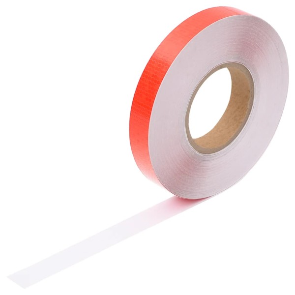 Cinta adhesiva reflectante PVC rojo 2,5 cm x 50 m