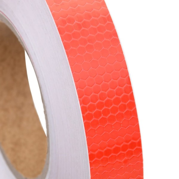 Cinta adhesiva reflectante PVC rojo 2,5 cm x 50 m