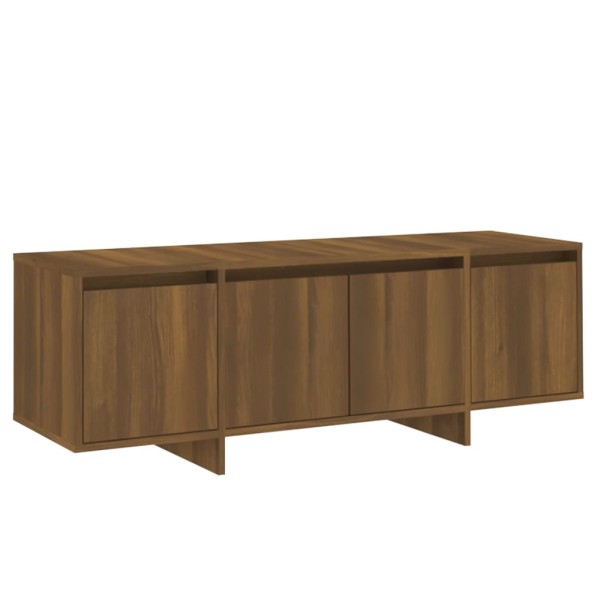 Mueble para TV madera contrachapada marrón roble 120x30x40,5 cm