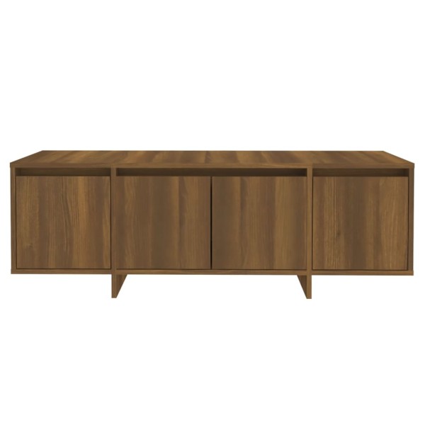 Mueble para TV madera contrachapada marrón roble 120x30x40,5 cm