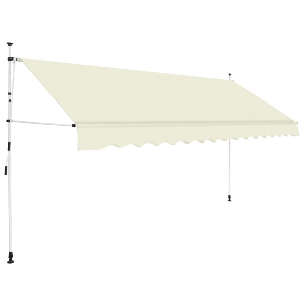 Toldo retráctil de operación manual 400 cm crema