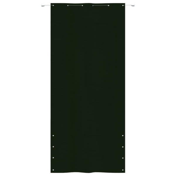 Toldo pantalla para balcón tela oxford verde oscuro 120x240 cm