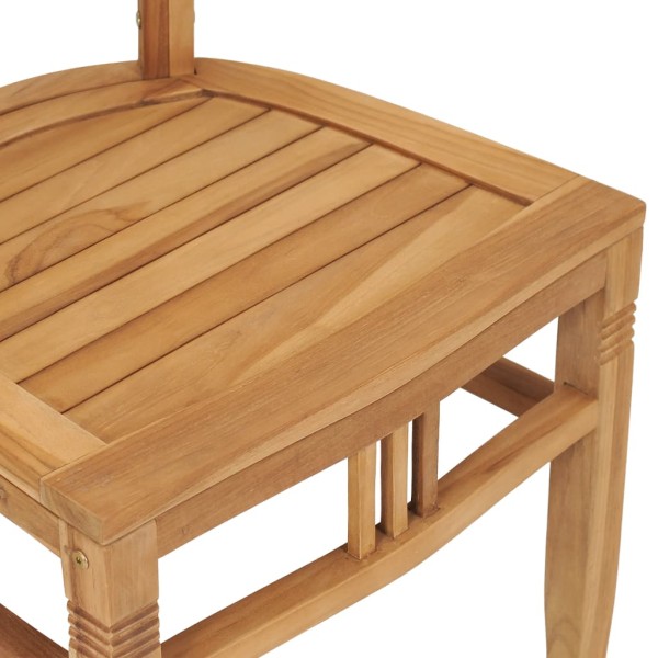 Juego de comedor para jardín 7 piezas madera maciza de teca