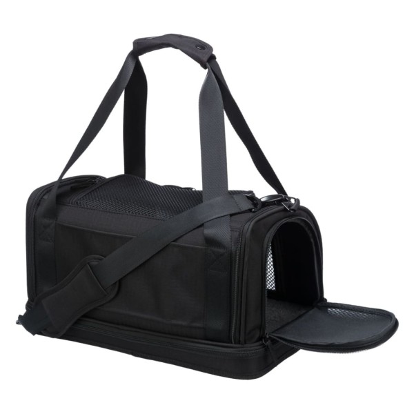 TRIXIE Bolso para transporte aéreo de perros Fly negro 45x28x25