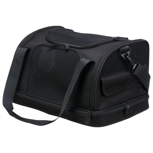 TRIXIE Bolso para transporte aéreo de perros Fly negro 45x28x25