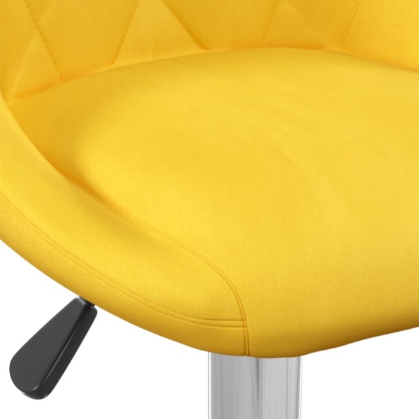 Taburete de cocina 2 unidades terciopelo amarillo mostaza