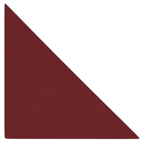 Paneles de pared 12 uds tela rojo tinto 30x30 cm 0,54 m²