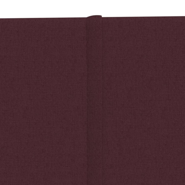 Paneles de pared 12 uds tela morado 90x15 cm 1,62 m²