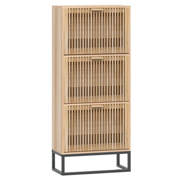 Mueble zapatero madera contrachapada 52x25x120 cm