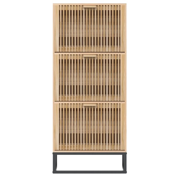 Mueble zapatero madera contrachapada 52x25x120 cm