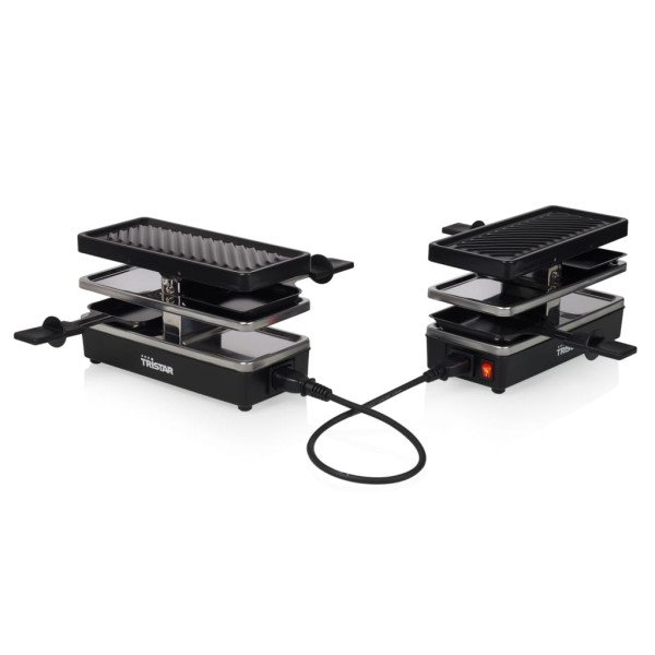 Tristar Plancha raclette 2 personas RA-2741 negro 400 W