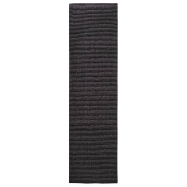 Alfombra de sisal para rascador negro 80x300 cm