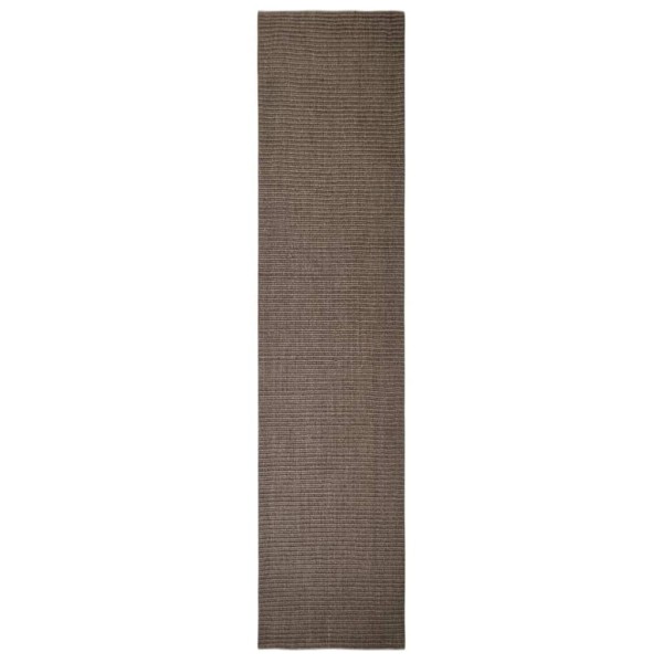 Alfombra de sisal para rascador marrón 80x350 cm