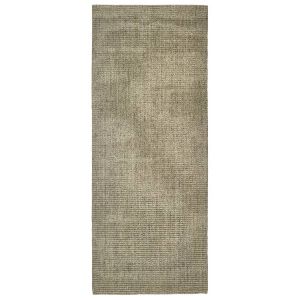 Alfombra de sisal para rascador gris taupe 80x200 cm