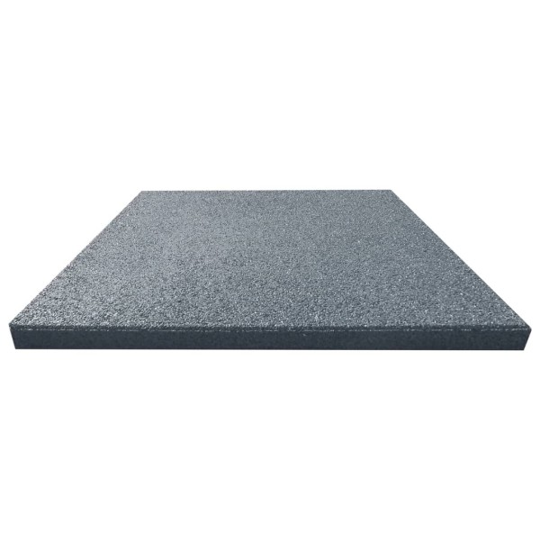 Losetas de goma protección de caídas 24 uds gris 50x50x3 cm