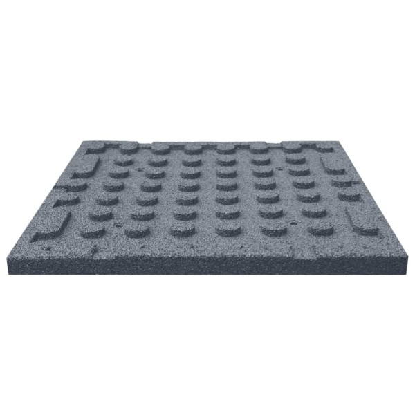 Losetas de goma protección de caídas 24 uds gris 50x50x3 cm