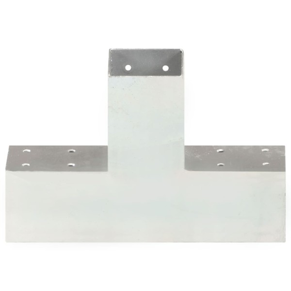 Conector de postes en forma de X metal galvanizado 71x71 mm