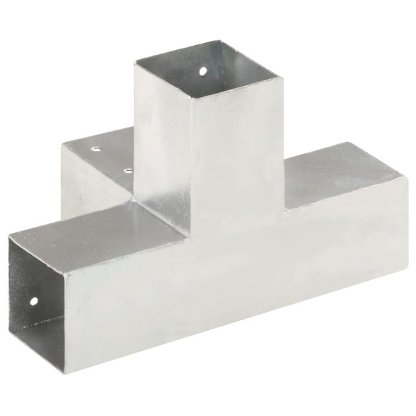 Conector de postes en forma de X metal galvanizado 71x71 mm