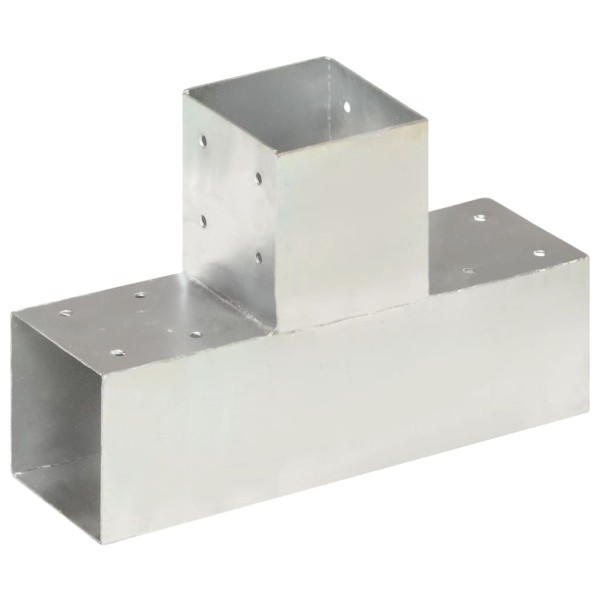 Conector de postes en forma de T metal galvanizado 91x91 mm