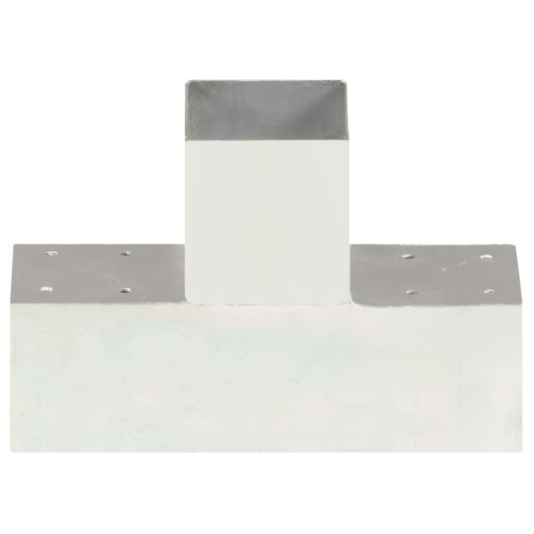 Conector de postes en forma de T metal galvanizado 91x91 mm