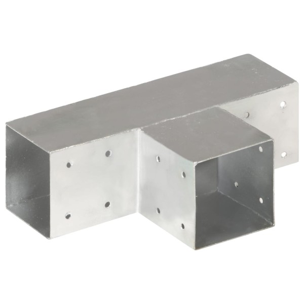 Conector de postes en forma de T metal galvanizado 91x91 mm