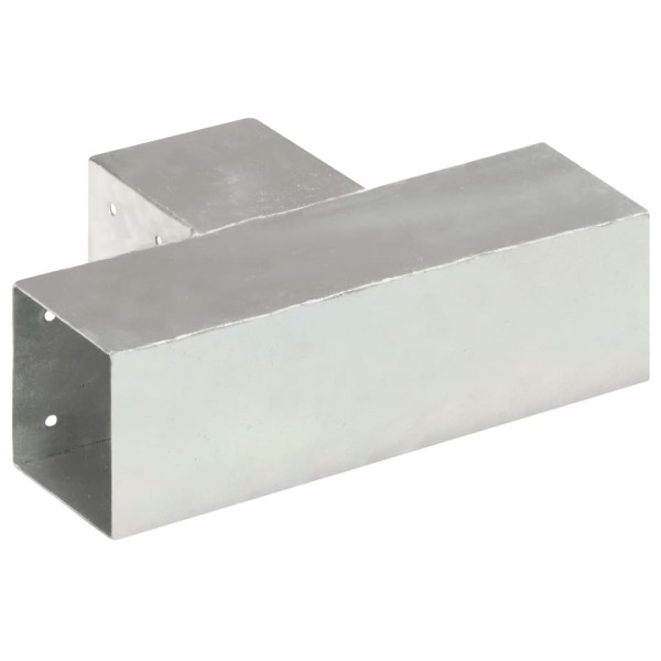 Conector de postes en forma de T metal galvanizado 91x91 mm